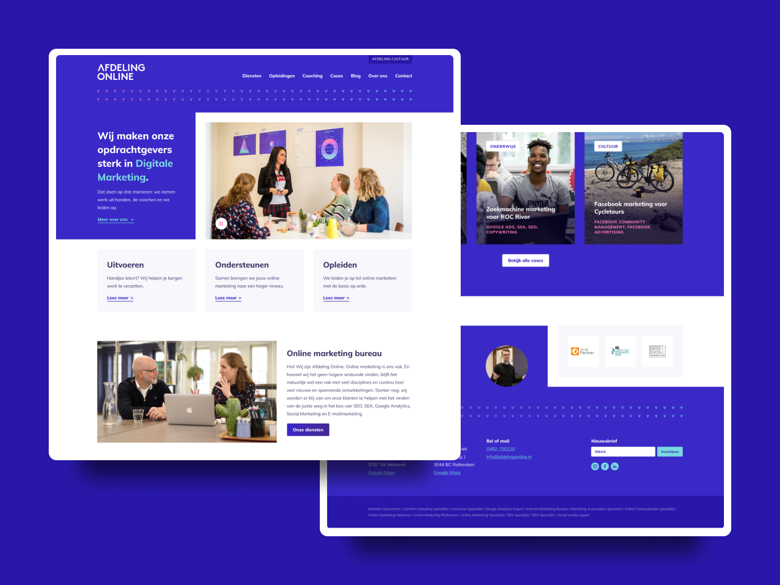 Example of Redesign Afdeling Online