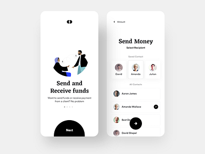 Bankie: Send Money app bank bank app clean daily ui design ios minimal payment transfer wallet