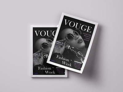 Fashion Week branding design illustration magazine cover magazine design typography vector