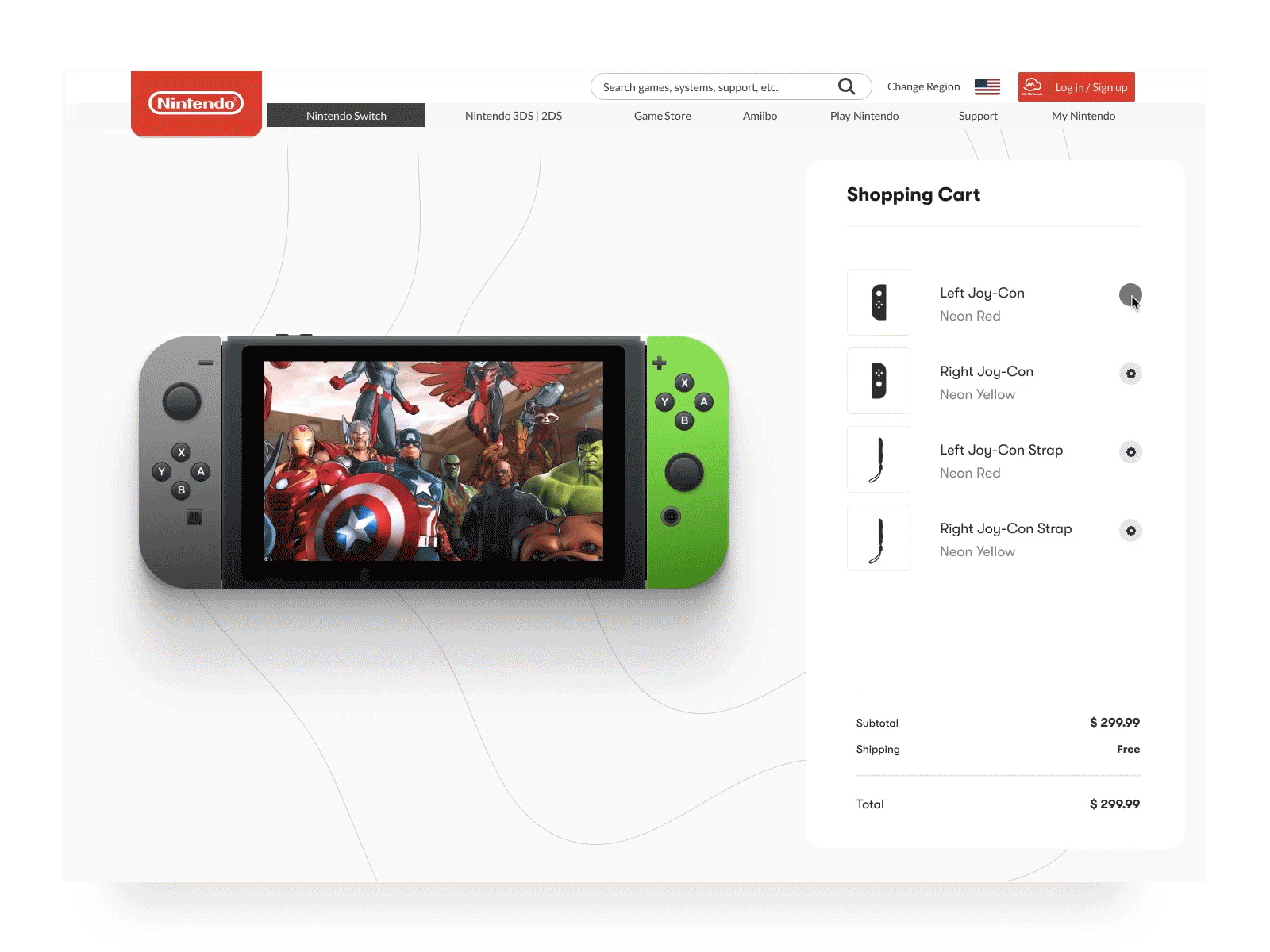 Freebie | Nintendo Switch order interface | Redesign block choose concept configure customer dailyui desktop figma free freebie interaction interface light nintendo nintendo switch order redesign shop ui ux