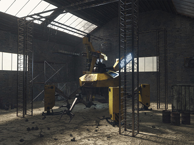 RL01 - 3D Robot 3d 3d art 3d artist artwork cinema4d digital grunge maya mech mecha octane octanerender render robot