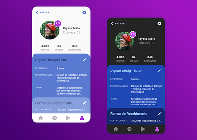 Daily Ui - 06 blue cta dailui dailyui dailyui06 dailyuichallenge design design app designbr designer designers designrj interface menudown purple uidesign user user interface userinterface userinterfacedesign