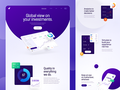 SWA - Landing Page clean design finance homepage interface landing page ui uidesign ux web webdesign website