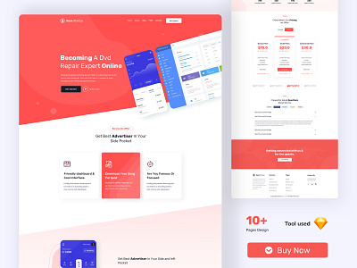 SaaS Startup - Multipurpose Startup SaaS Template agency app app landing branding creative design icon illustration landing page saas saas template saas website startup typography ui ux web web design webdesign website