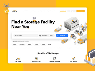 My Storage concept design ecommerce illustration illustrations minimal typogaphy ui ux vector web website