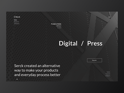 Press Page design presspage ui