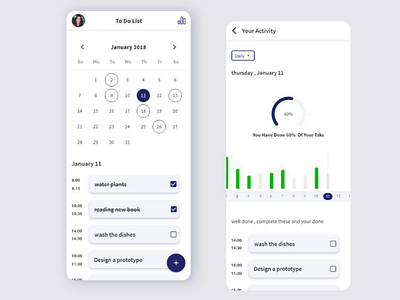 To Do List App ui ux design