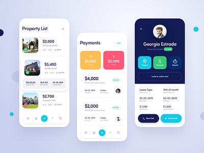 Property Management App apartment app design house mobile property real estate ui