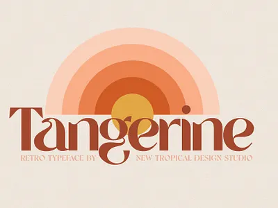 Tangerine - Vintage Font 1970s 70s branding design display font download font elegant font font font design fonts graphic design logo font logotype retro font retro fonts typeface typefaces typography vintage font vintage fonts