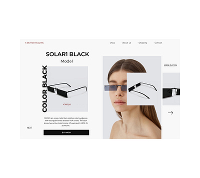 Glasses store app app design branding cards design eyewear glasses page photos store ui ux web website design