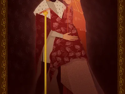 King and Queen reds animation art artist artwork character design doodle illustraion