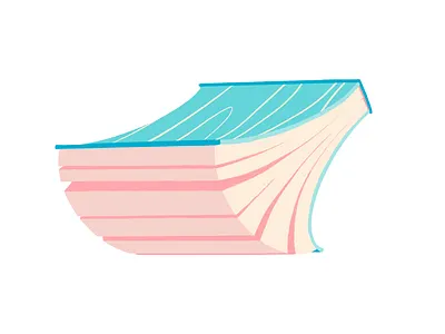 Reader book doodle illustration procreate text type