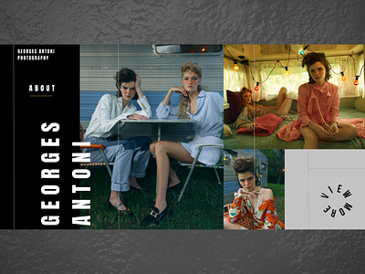 Georges Antonio Photography branding clean editorial editorial design minimal typography ui ux web webdesign webdevelopment website