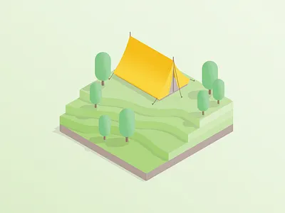 Camping illustration inkscape sketchup vector