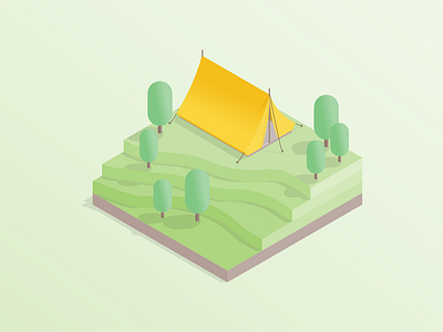 Camping illustration inkscape sketchup vector