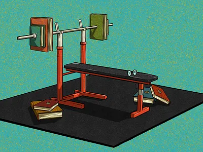 Mental Sweat adobe illustrator adobe photoshop advertising illustration comedy design humorous illustration illustration procreate