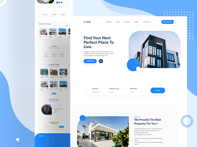 R State Landing Page clean clean ui figma interaction landing page landing page design landingpage layout minimal minimalist property real estate realestate rent rental responsive ui ux web design webdesign