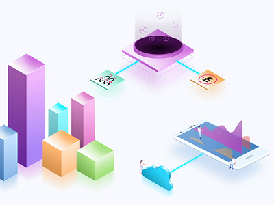 Abacai - Digital Accountancy Animation accountancy accountant animated animation animation design app branding chart data gradient graph human illustration information isometric product design technology web design website