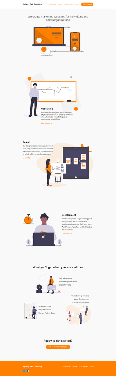 Highway Web Consulting Refresh - WIP illustration web design web development website