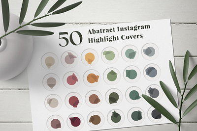 Abstract Instagram Highlight Covers banner blog cover design highlights instagram instagram template social media stories story story cover style template