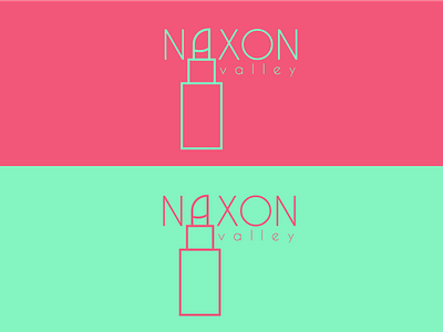 Naxon Valley blue design flashy green illustration illustrator lipstick logo marque naxon red valley vector