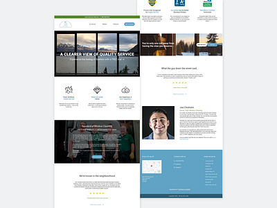 Joe's Window Cleaning Website Design adobexd brand design branding dailyui graphic design home services homepage landing page product design ui uidesign uiux ux web design web ui website inspiration