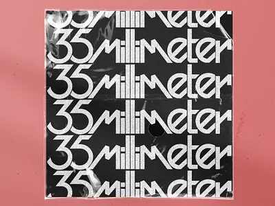 35mm 35mm album art avantgarde bounce bounce house branding custom type distortion geometic haus house music lettering metal room type
