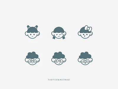Sketch to make a set of cartoon images ai app boy cartoon children china design game girl green icon icons illustration illustrator image people sketch ui
