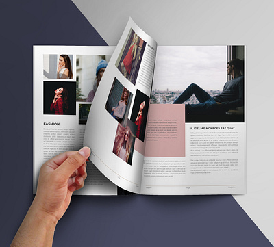 Magazine template in Adobe InDesign a4 flyer adobe bifold brochure brochure brochure design brochure template business corporate flyer fashion flyer indesign logo magazine nice ui