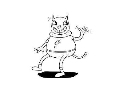 Space Boy art blackandwhite cartoon character dark design drawing illustration sketch space boy