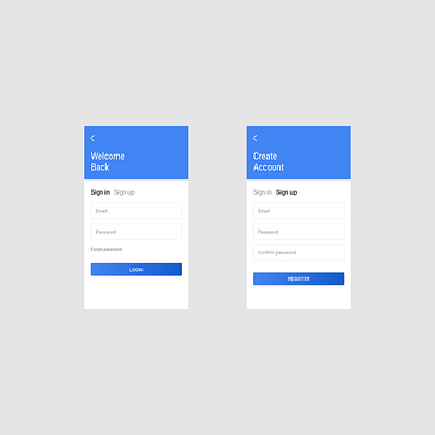Sign in / Sign up UI account app design login mobile register sign in sign up signin signup ui