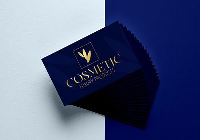 Business card design for cosmetic company branding business card creative creative logo design logo design vector