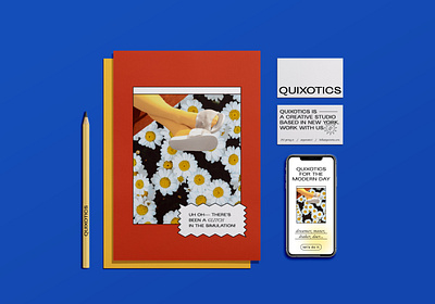 Quixotics brand brand identity branding design stationary