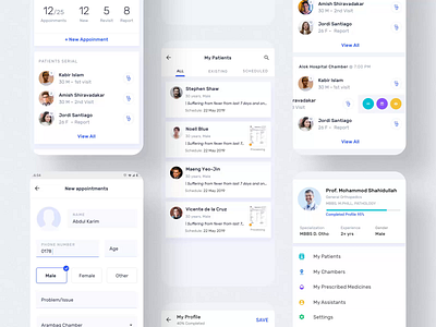 DocDeputy - Doctor's Assistant App ui design