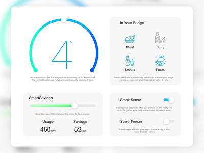 Refrigerator Settings 007 cool cool colors daily ui daily ui 007 dailyui dailyui 007 dailyui007 fridge gradient invision lg neon refrigerator samsung setting settings settings ui ui ux