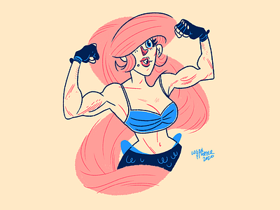 Mermay 2020 ariel art character design digital disney disney princess drawing fitness gym illustration ink mermaid mermay the little mermaid