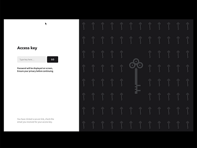 Password Retrieval with Privacy Mode 2 column access black code forgot forgot password interaction design key login password pattern ui ux web