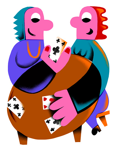 Stay Home & Play Cards character colourful editorial flat illustration illustrations illustrator minimal people procreate quarantine