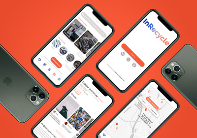 InRecycle App / WIP mobile app mobile app design mobile design mobile ui