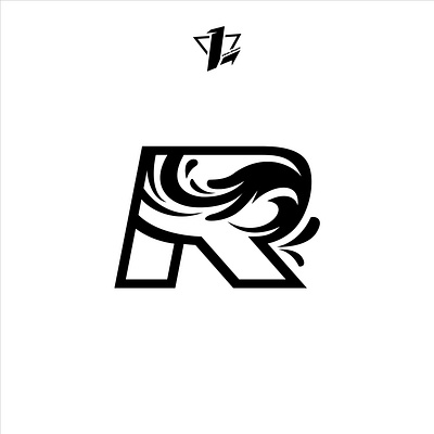 R Letter brand branding designer flat design icon logo design simple typography ux vector