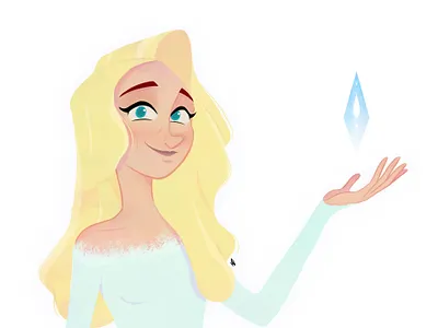 Frozen 2 Elsa animation art artist character childrenillustration design disney disney art doodle elsa frozen illustraion