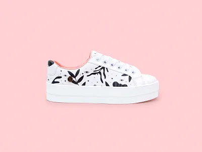 LOLY IN THE SKY clothes eye fashion flowers illustration shoe sneaker tenis texture