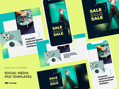 Freebie - Social Media Templates customizable facebook freebie instagram instagram post post social media social media templates template