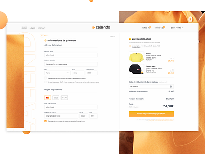 Checkout Page | Daily UI 002 | Zalando checkout redesign branding checkout checkout flow checkout form checkout page checkout process daily 002 daily 100 daily ui challenge design desktop form forms redesign uidesign webdesign zalando