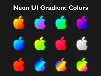 Neon UI Gradient Colors colors glowing gradient interface neon uxui