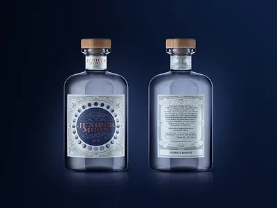 Juniper Moon Gin Packaging branding design gin gin branding illustration packaging design packaging designer