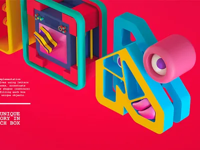 Moon Studio Identity Details 3d agency logo art branding branding design graphic graphic design illustration letter logo type typography