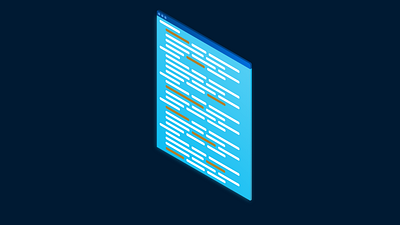 Isometric Window art code design illustrator isometric