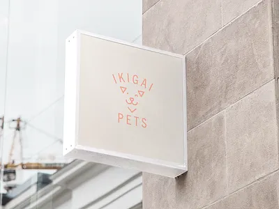 Ikigai Pets WIP branding design dog icon identity illustration logo mockup pets puppy typography vector