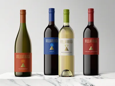 Villarrica Wine Packaging packaging design packaging designer packaging mockup wine label wine packaging
